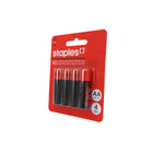 Staples Tech AA Alkaline Battery - 4 Pack-Battery Type: Alkaline Battery