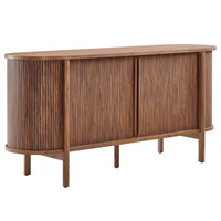 Modway Cadence 63" Curved Sideboard - Walnut-Wood, Particleboard, MDF