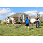 Zume Games 4 Player Badminton Set - Black/Red-PORTABLE: The freestanding base sets up on any surface and doubles as a lightweight carrying case