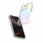 Avana Cosmic Frost Compatible with MagSafe Case for iPhone 17 - Violet-Transparent cover shows the camera bay color