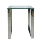 Plata Import Gen 17"W Square Side Table - Silver-Unique square side piece