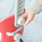 Qaba 4-in-1 Kid Rocking Sliding Horse with Balance Board - Red-Crafted from robust HDPE for long-lasting use 