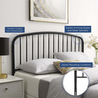 Modway Nova Metal Full Headboard - Black-Modern Farmhouse Style