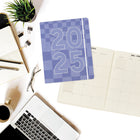 Graphique 2024-2025 Academic Checker Monthly Desk Planner - 8" x 10"-Double think paper cover and elastic