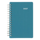 Brownline 2027 DuraFlex Daily Planner with Textured 2-Piece Poly Cover - 8" x 5" - Assorted-Appointment schedule from 7:00 a.m. to 7:30 p.m. in 30-minute intervals, for full week
