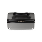 Bugatti Monaco 21.5" Hardside Carry-on  Luggage - Vegan Leather Trim -  Grey-Lined interior with dividing panel, practical
pocket and tightening straps to keep content
organized and in place