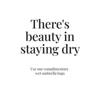 Sephora English Branded Messaging for Umbrella Stand-Custom Message for Sephora umbrella bag sign