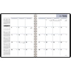 AT-A-GLANCE 2026 Monthly Planner - 8-3/4" H x 6-7/8" W - Black - Bilingual-One month per two-day spread
