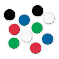 Quartet Round Ceramic Magnets - 0.75" Diameter - Assorted Colours - 20 Pack-Ceramic magnets