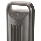 Seville Classics Tower Fan With Touch Control - Gray-The fan comes with an easy-to-read LED-lit control panel for intuitive use