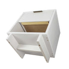 Manhattan Comfort Granville 18.11" Modern 1-Drawer Nightstand - White-10