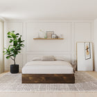 Nexera 3-Drawer Storage Bed Frame - Queen Size - Truffle-Designed and made in Canada with CARB II/FSC Certified particle board and MDF materials.  Ships in 24-48H from order date. Assembly required