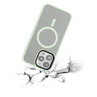 TUFF8 Glide Guard Rugged Case For iPhone 15 Pro Max - Light Green-Ergonomic Design: TUFF8 has been designed to give your fingers and hands more tactile control while making calls, texting or using your phone with its thoughtfully designed grip bumper