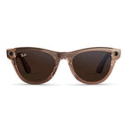 Ray-Ban Meta Skyler Gen 2 AI Glasses - Clear/Brown Transitions Lenses - Shiny Peach Frame-Up to 8 hours of battery life, up to 48 additional hours with fully charged case