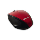 Verbatim Notebook Multi-Trac Blue LED Wireless Mouse - Red-Nano receiver can be stored in the battery compartment, offering convenient storage and portability