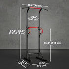 Soozier Multi-Function Workout Equipment-Multi function usage parallel bars, push-ups, tummy tucks, pull-ups etc