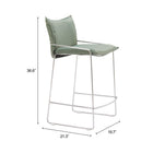 Zuo Pola Counter Stool - Green-7