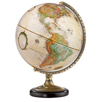 Replogle Sierra 12" Antique Ocean Desk Globe With Metal And Semi-Meridian - English-Up to date political antique ocean map