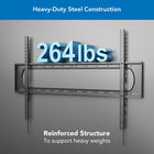 Mount-It! Heavy Duty XXL Fixed TV Wall Mount-Quick release spring locks enable hassle-free and easy TV removal