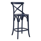 Modway Gear Counter Stool - Midnight Blue-Modern Farmhouse Counter Stool