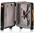 Champs Vintage IV 20" Carry-on Luggage Case - Black-Durable Polycarbonate Material