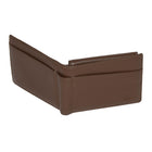 Club Rochelier Men's Slim Fold Wallet with Removable ID - Brown-3 ID windows