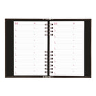 Brownline 2026 CoilPro Daily Planner Hard Cover with Twin-Wire Binding - 8" x 5" - Black - English-Extra bonus pages include: three-year calendar, list of important dates, quarterly planners, interest table, metric conversion charts, maps and dedicated sections for cash records, contacts (telephone/address/email) and notes