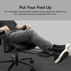 COUGAR Speeder Mesh Reclining & Tilting Chair with Retractable Footrest - Black-TÜV Certified: Conforms to BIFMA safety and durability standards