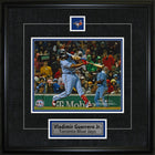 Vladimir Guerrero Jr. with Pin and Plate Toronto Blue Jays Swing - Framed Print - 16" x 20"-Premium 8x10 framed