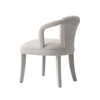 Manhattan Comfort Palmer 22.8" Mid-Century Modern Tweed Upholstered Dining Armchair - Silver Lining-Delivered to you Fully Assembled! No Assembly Required