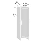 Sauder HomePlus Robot Vacuum Storage Cabinet - Soft White-9