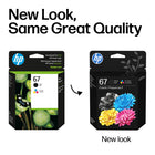 HP 67 HP 67 Colour/Black Original Ink Cartridge, 2 Pack-Standard yield