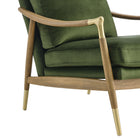 Modway Langford Performance Velvet Accent Armchair - Moss Green Walnut-8