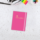 Hilroy Mahjong Hardcover Journal - 6" W x 8" H - Lined - 80 Sheets - Pink-80 gsm strong premium paper