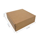 Reliabag Self Seal Corrugated Literature Mailer Boxes - 9" L x 9" W x 3" H - Kraft - 40 Pack-40pcs ships flat, save storage space