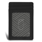 Champs Onyx Leather Access Card Case - Black-RFID lining
