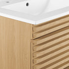 Modway Render 24" Wall-Mount Bathroom Vanity - Oak/White-8