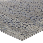 Modway Margarida Distressed Vintage Turkish Area Rug - 5 ft W x 8 ft L - Blue/Cream-Long-Lasting Material