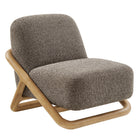 Modway Vander Textured Fabric Accent Chair - Chestnut Earth-Contemporary Accent Chair