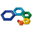 Popular Playthings Hexacus Stacking Game-Safe, easy-to-hold colourful blocks for children 2+