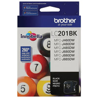 Brother LC201 High Yield Ink Cartridge, Black (LC201BKS)-Standard ink cartridge, up to 260 pages
