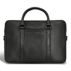 Champs Onyx Leather Slim Briefcase - Black-CHAMPS Onyx Collection Slim Briefcase