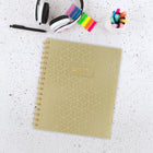 AT-A-GLANCE 2027 Medium Weekly/ Monthly Planner - 8-½" H x 6" W - Badge Geo - Bilingual-13 tabbed monthly pages