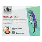 Oscardo Healing Feather by Michelle Stoney Travel Bag-Ethical Purchase with Artist Royalties - Every purchase directly supports Indigenous artists and their families, with royalties paid to the artist or their estate for each bag sold
