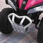Aosom Kids Sliding Ride-On 4 Wheel ATV - Pink-Colour: Pink 