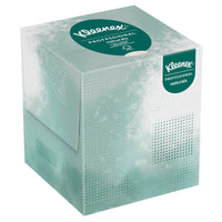 Kleenex Professional Naturals Facial Tissue - 2-Ply - Upright Facial Tissue Cube Boxes for Business - White-90 Tissues/Box