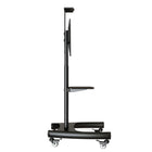 Rocelco VSTC Standard Flat-Panel TV Cart, Black-Made of Heavy Duty Black Metal Finish.