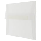JAM Paper A9 Translucent Vellum Invitation Envelopes - 5.75" x 8.75" - Clear - 25 Pack (900964615)-Size: A9 (5.75 x 8.75 inches)