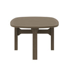 Modway Saratoga Oval Outdoor Patio Teak Wood Coffee Table - Weathered Grey-9