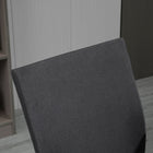 Vinsetto Mid Back Linen Swivel Computer Chair - Charcoal Grey-Colour: Deep grey